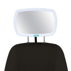 Lusterko do obserwacji dziecka w podróży 360° LED prostokątne