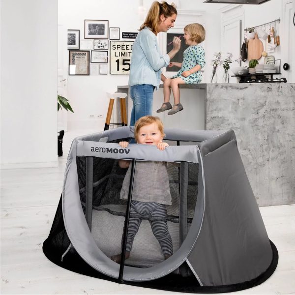 Łóżeczko turystyczne Instant Travel Cot - Grey Rock - obrazek 9