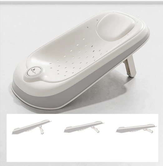 Fotelik leżaczek do wanienki grey Ines&John - obrazek 3