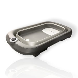 Wanienka składana z termometrem LED SZARA Grey Ines&John