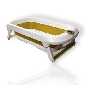 Wanienka składana z termometrem LED OLIWKOWA Olive Ines&John